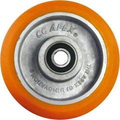 Caster Connection - 6 Inch Diameter x 2 Inch Wide, Polyurethane on Aluminum Caster Wheel - 1,000 Lb. Capacity, 2.2 Inch Hub Length, 1/2 Inch Axle Diameter, Sealed Precision Ball Bearing - Caliber Tooling