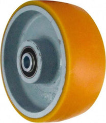 Caster Connection - 8 Inch Diameter x 3 Inch Wide, Polyurethane on Iron Caster Wheel - 2,300 Lb. Capacity, 3-1/4 Inch Hub Length, 3/4 Inch Axle Diameter, Sealed Precision Ball Bearing - Caliber Tooling