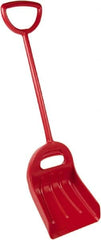 Remco - 18-1/2" High Square Plastic Shovel - 29-1/4" Long D-Grip Handle - Caliber Tooling