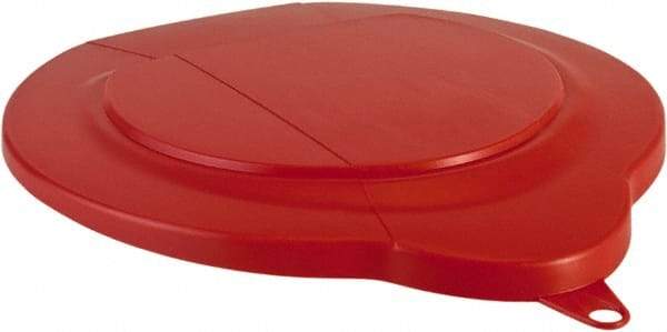 Vikan - 1.5 Gal Polypropylene Pail Lid - Red, For Use with 5691 - Caliber Tooling