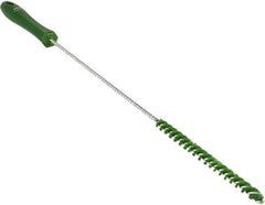 Vikan - 0.4" Diam Polyester Valve Brush - 19-5/8" OAL, 5-11/16" Head Length, Polypropylene & Stainless Steel Handle - Caliber Tooling