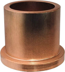 Bunting Bearing - 3/4" Inside x 1" Outside Diam, Powdered Metal Flanged Bearing - 1-1/4" Flange Outside Diam, 3/16" Flange Thickness, 5/8" OAL - Caliber Tooling