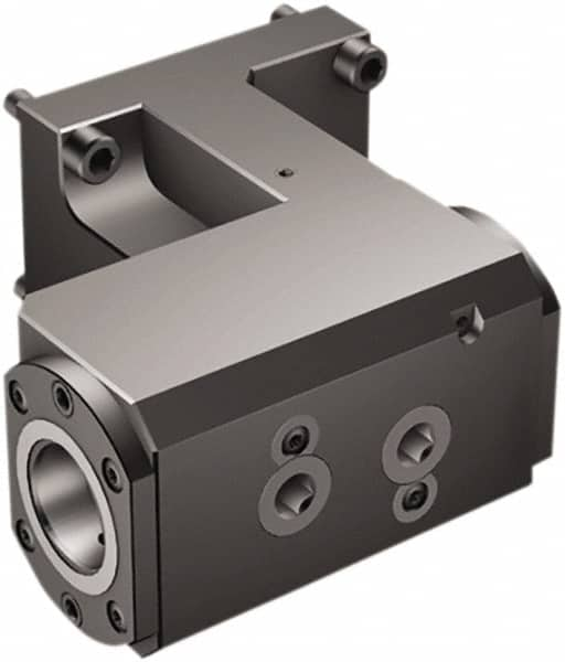 Sandvik Coromant - Left Hand Cut, C5 Modular Connection, Adapter/Mount Lathe Modular Clamping Unit - 50mm Square Shank Diam, 4.803" OAL, Through Coolant - Exact Industrial Supply