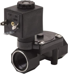 Spartan Scientific - 1/2" NPT Port, 2 Way, 2 Position, Glass Filled Nylon Solenoid Valve - Normally Closed, Nitrile Seal - Caliber Tooling