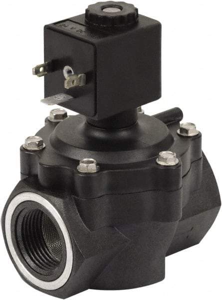 Spartan Scientific - 1" NPT Port, 2 Way, 2 Position, Composite Solenoid Valve - Normally Closed, Viton Seal - Caliber Tooling