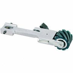 Dynabrade - 1-1/2" Wide Contact Wheel Assembly Arm - 72" Belt Length x 1-1/2" Belt Width, Serrated, Urethane, 70" Contact Wheel Diam - Caliber Tooling