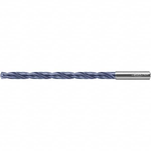 Walter-Titex - 9.8mm 140° 2-Flute Solid Carbide Extra Length Drill Bit - Caliber Tooling