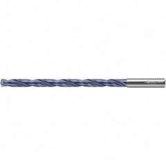 Walter-Titex - 9.8mm 140° 2-Flute Solid Carbide Extra Length Drill Bit - Caliber Tooling