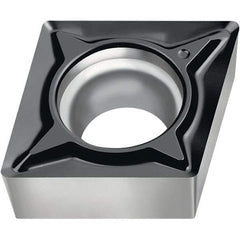 Walter - CCGT FM2 Grade WSM20S Turning Insert - TiAlN+Al2O3+(Al) Finish, 80° Rhombic, 12.7mm Inscr Circle, 4.76mm Thick, 0.4mm Corner Radius - Caliber Tooling