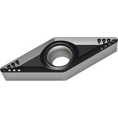 Walter - VCMT RM4 Grade WSM10S Turning Insert - TiAlN+Al2O3+(Al) Finish, 35° Rhombic, 9.53mm Inscr Circle, 4.76mm Thick, 0.8mm Corner Radius - Caliber Tooling