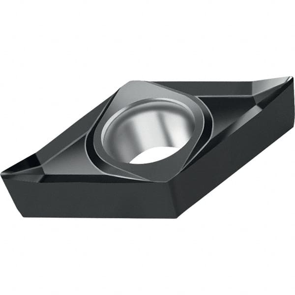 Walter - DCGT MN2 Grade WSM01 Turning Insert - TiAlN+Al2O3+(ZrN) Finish, 55° Rhombic, 6.35mm Inscr Circle, 2.38mm Thick, 0.4mm Corner Radius - Caliber Tooling