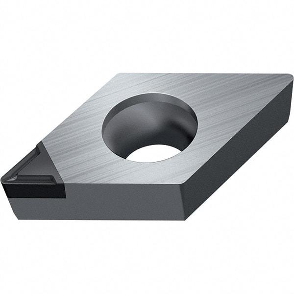 Walter - DCGT FS-1 Grade WDN10 Turning Insert - Polycrystaline Diamond Finish, 55° Rhombic, 9.53mm Inscr Circle, 3.97mm Thick, 0.8mm Corner Radius - Caliber Tooling