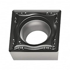 Walter - SCGT MK4 Grade WKK20S Turning Insert - TiCN+Al2O3+(TiCN) Finish, 90° Square, 9.53mm Inscr Circle, 3.97mm Thick, 0.8mm Corner Radius - Caliber Tooling