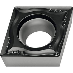 Walter - CCGT MM4 Grade WSM01 Turning Insert - TiAlN+Al2O3+(ZrN) Finish, 80° Rhombic, 6.35mm Inscr Circle, 2.38mm Thick, 0.8mm Corner Radius - Caliber Tooling