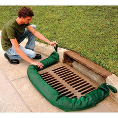 UltraTech - 26 Gal, 9' Long, 4" Diam, Woven Polymer/Phos Filter Filter Sock, Phos Filter - Stormwater & Construction, Green - Caliber Tooling