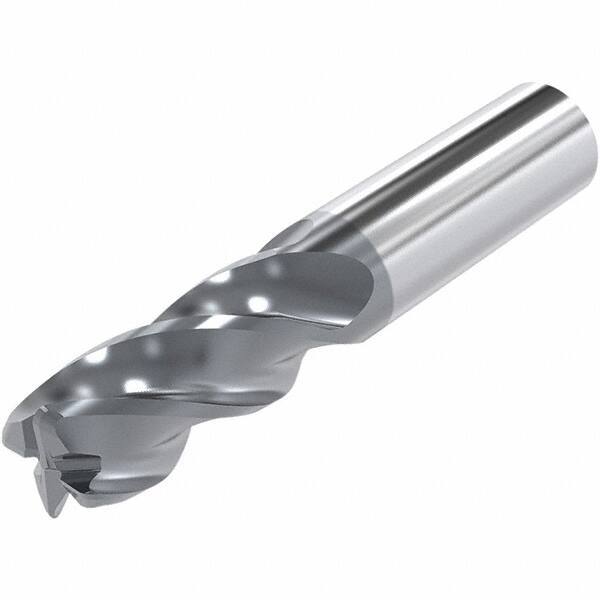 Niagara Cutter - 0.63", 4 Flute, Solid Carbide, 0.09" Corner Radius End Mill - 4" OAL, 30° Helix, Right Hand Flute, 1-7/8" LOC, Right Hand Cut - Caliber Tooling