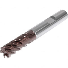 Seco - 20mm, 5 Flute, Single End, Solid Carbide, 0.5mm Corner Radius End Mill - 104mm OAL, 48° Helix, Right Hand Flute, 40mm LOC, Right Hand Cut, 51mm Extended Reach - Caliber Tooling