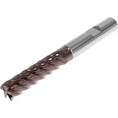 Seco - 10mm, 5 Flute, Single End, Solid Carbide, Corner Chamfer End Mill - 89mm OAL, 48° Helix, Right Hand Flute, 40mm LOC, Right Hand Cut, 47mm Extended Reach - Caliber Tooling