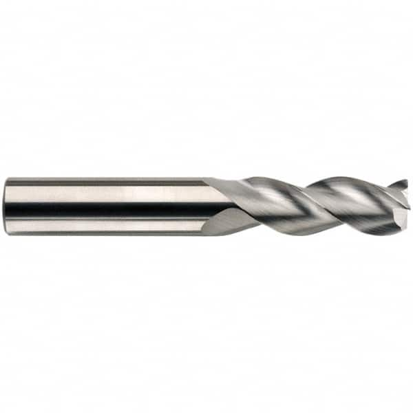 SGS - 20mm, 3 Flute, Single End, Solid Carbide, 0.1575" Corner Radius End Mill - 104mm OAL, 38° Helix, 38mm LOC, Right Hand Cut - Caliber Tooling