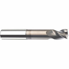 SGS - 12mm, 3 Flute, Single End, Solid Carbide, 0.1575" Corner Radius End Mill - 100mm OAL, 38° Helix, 16mm LOC, Right Hand Cut - Caliber Tooling