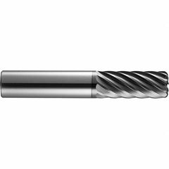 SGS - 20mm, 11 Flute, Single End, Solid Carbide, 0.0984" Corner Radius End Mill - 104mm OAL, 35° Helix, 38mm LOC, Right Hand Cut - Caliber Tooling