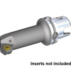 Kennametal - Left Hand Cut, 50mm Min Bore Diam, Size KM4X63 Steel Modular Boring Cutting Unit Head - 114.05mm Max Bore Depth, Through Coolant, Compatible with CC.. 432, CC.. 120408 - Caliber Tooling