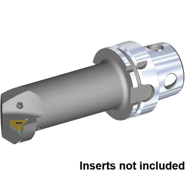 Kennametal - Right Hand Cut, 50mm Min Bore Diam, Size KM4X63 Steel Modular Boring Cutting Unit Head - 114.05mm Max Bore Depth, Through Coolant, Compatible with TC.. 16T308, TC.. 3252 - Caliber Tooling