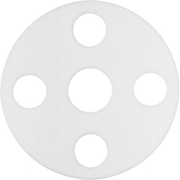 Value Collection - 12" Pipe, 12-3/4" ID x 19" OD Flange Gasket - PTFE Plastic, White, 1/16" Thick - Caliber Tooling