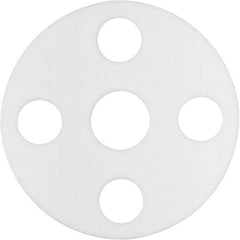 Value Collection - 12" Pipe, 12-3/4" ID x 19" OD Flange Gasket - PTFE Plastic, White, 1/16" Thick - Caliber Tooling