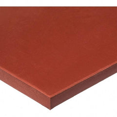 Value Collection - 12" Long, 12" Wide, Silicone Rubber Foam Sheet - 60A Durometer, Red, -60 to 400°F, 700 psi Tensile Strength, Plain Backing - Caliber Tooling