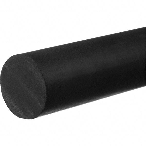 Value Collection - 5' Long, Hard Round Viton Cord - 3/16" Diam, Black - Caliber Tooling