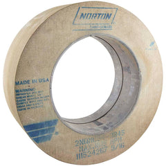 Norton - Centerless & Cylindrical Grinding Wheels; Wheel Diameter (Inch): 24 ; Wheel Width (Inch): 10 ; Hole Size (Inch): 12 ; Wheel Type Number: Type 1 ; Abrasive Material: Ceramic ; Grade: Medium - Exact Industrial Supply