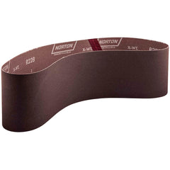 Norton - 4" Wide x 36" OAL, 36 Grit, Aluminum Oxide Abrasive Belt - Caliber Tooling