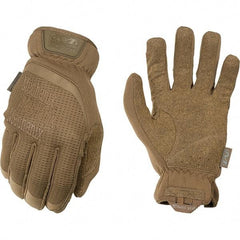 Mechanix Wear - Size S Work Gloves - For Mechanic's & Lifting, Uncoated, Elastic Band Cuff, Full Fingered, Tan, Paired - Caliber Tooling