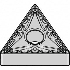 Kennametal - TNMG332 MG Grade KCP10B Carbide Turning Insert - TiOCN Finish, 60° Triangle, 3/8" Inscr Circle, 3/16" Thick, 1/32" Corner Radius - Caliber Tooling