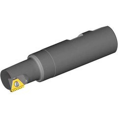 Vargus - 0.669" Cut Diam, 1.14" Max Depth of Cut, 5/8" Shank Diam, Internal/External Indexable Thread Mill - Insert Style 3B, 3/8" Insert Size, 1 Insert, Toolholder Style BTMNC, 3.15" OAL - Caliber Tooling