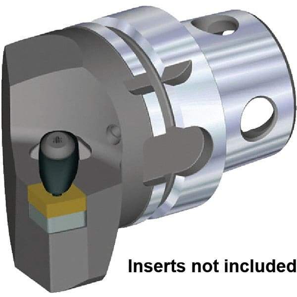 Kennametal - Insert Style CN.. 120408, CN.. 432, 70mm Head Length, Right Hand Cut, Internal/External Modular Threading Cutting Unit Head - System Size KM4X63, 38mm Center to Cutting Edge, Series Kenclamp - Caliber Tooling