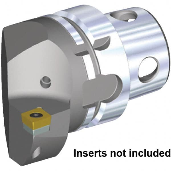 Kennametal - Insert Style CC.. 120408, CC.. 432, 70mm Head Length, Right Hand Cut, Internal/External Modular Threading Cutting Unit Head - System Size KM4X63, 43mm Center to Cutting Edge, Series KM4X - Caliber Tooling