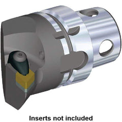 Kennametal - Insert Style DN.. 150608, DN.. 442, 70mm Head Length, Right Hand Cut, Internal/External Modular Threading Cutting Unit Head - System Size KM4X63, 43mm Center to Cutting Edge, Series Kenclamp - Caliber Tooling