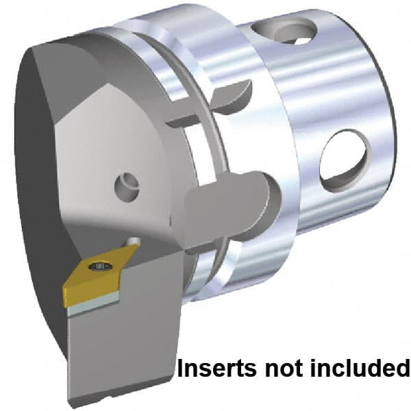 Kennametal - Insert Style VB.. 160408, VB.. 332, 70mm Head Length, Right Hand Cut, Internal/External Modular Threading Cutting Unit Head - System Size KM4X63, 43mm Center to Cutting Edge, Series KM4X - Caliber Tooling