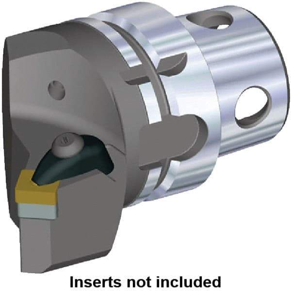 Kennametal - Insert Style SN.. 120408, SN.. 432, 70mm Head Length, Right Hand Cut, Internal/External Modular Threading Cutting Unit Head - System Size KM4X63, 43mm Center to Cutting Edge, Series Kenclamp - Caliber Tooling