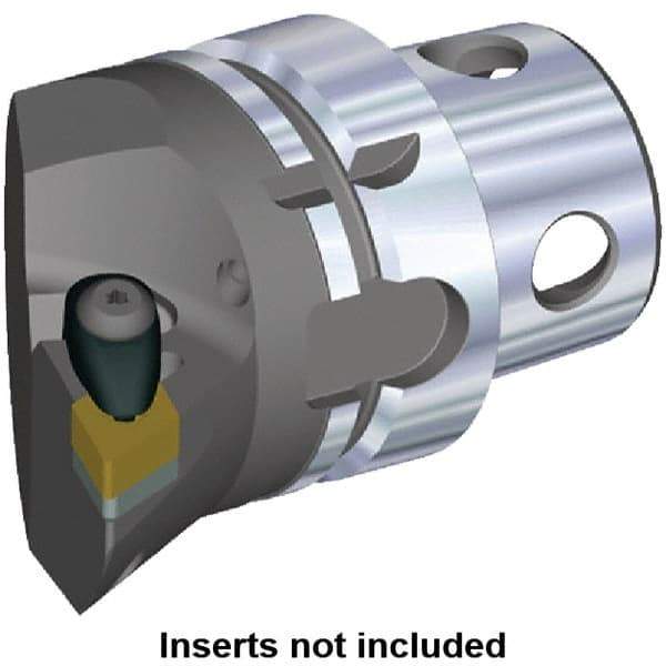 Kennametal - Insert Style DN.. 432, DN..150408, 70mm Head Length, Right Hand Cut, Internal/External Modular Threading Cutting Unit Head - System Size KM4X63, 43mm Center to Cutting Edge, Series Kenclamp - Caliber Tooling