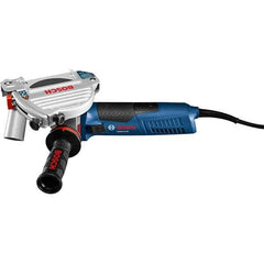 Bosch - 5" Wheel Diam, 11,500 RPM, Corded Angle & Disc Grinder - 5/8-11 Spindle, 120 Volts, 13 Amps - Caliber Tooling