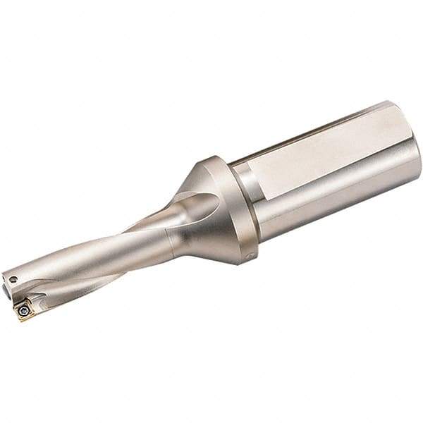 Kyocera - 3" Max Drill Depth, 3xD, 1" Diam, Indexable Insert Drill - 2 Inserts, 1" Shank Diam, Weldon Shank - Caliber Tooling