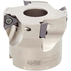 Tungaloy - 4" Cut Diam, 1-1/2" Arbor Hole Diam, Indexable Square-Shoulder Face Mill - Caliber Tooling