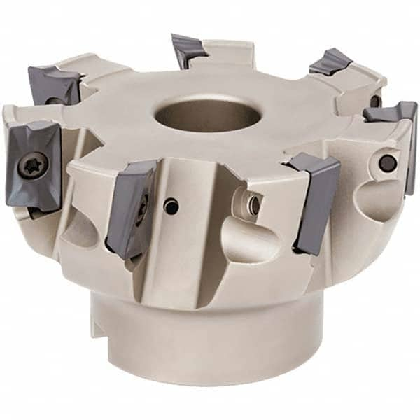 Tungaloy - 4" Cut Diam, 1-1/2" Arbor Hole Diam, Indexable Square-Shoulder Face Mill - Caliber Tooling