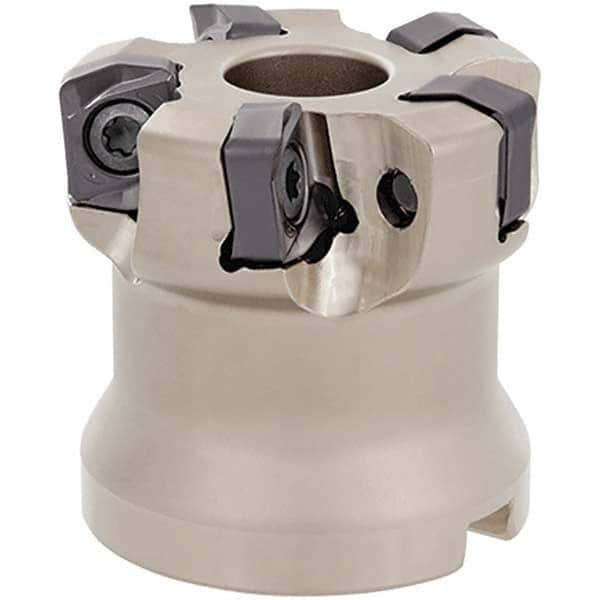 Tungaloy - 3" Cut Diam, 1" Arbor Hole, Indexable High-Feed Face Mill - Caliber Tooling