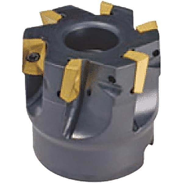 Tungaloy - 3" Cut Diam, 1" Arbor Hole Diam, Indexable Square-Shoulder Face Mill - Caliber Tooling