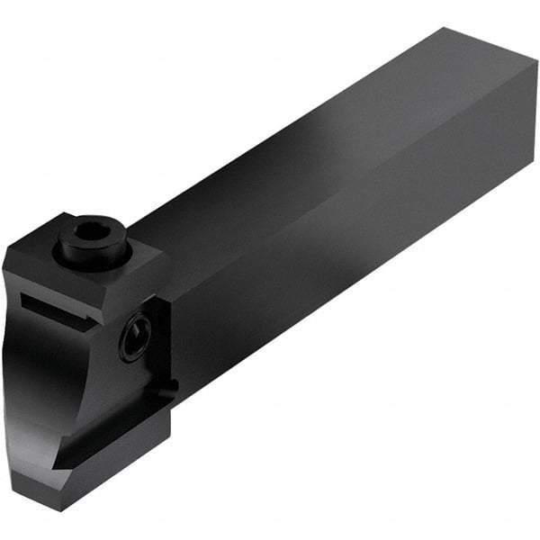 Seco - Tool Block Style 150.10-JETI, 15.49mm Blade Height, 80.3mm OAL, 5/8" OAH, Indexable Cutoff Blade Tool Block - 0.63mm Shank Height, 5/8" Shank Width, Through Coolant - Caliber Tooling