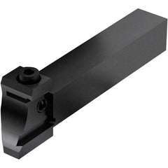 Seco - Tool Block Style 150.10-JETI, 15.49mm Blade Height, 81mm OAL, 16mm OAH, Indexable Cutoff Blade Tool Block - 16mm Shank Width, Through Coolant - Caliber Tooling